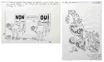 null Deux dessins années 90
LORO
Anniversaire du Débarquement 20 x 28 cm/KONK
«Non...
