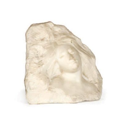 FAGGIONI (XIXe-XXe siècle.) 
Buste féminin
Sculpture en marbre blanc, signée.
Circa...