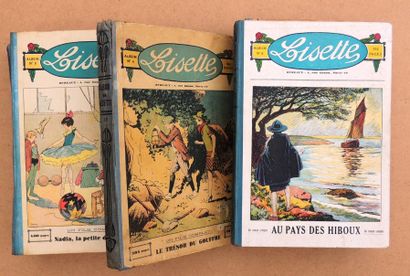 null LISETTE
6 Reliures.
Reliures éditeur pour les albums 3 (1928), 4 et 5 (1929),...