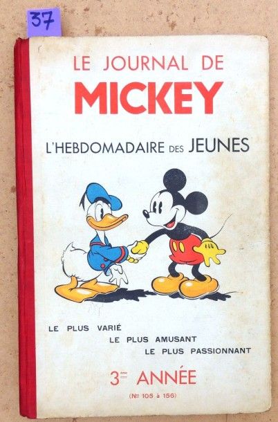 LE JOURNAL DE MICKEY.
3 albums avant-guerre....