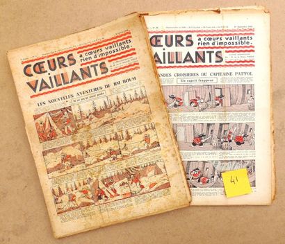 COEURS VAILLANTS 1935.
Ensemble de 52 numéros...