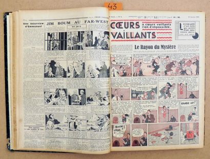 COEURS VAILLANTS 1937.
Reliure amateur des...