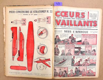 COEURS VAILLANTS 1939.
Reliure amateur des...