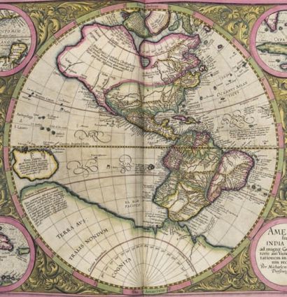 MERCATOR (Gerard) & HONDIUS (Jodocus) [L'Atlas ou Méditations cosmographiques de...