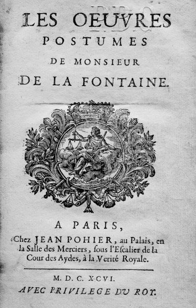LA FONTAINE, BOILEAU - Recueil des Contes du sieur de La Fontaine, les Satyres de...