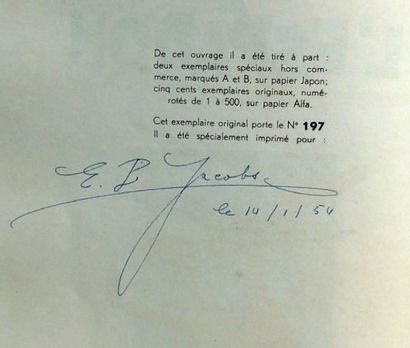 JACOBS «Le Secret de l'Espadon.
Tome 1. Editions du Lombard 1950. Edition originale....