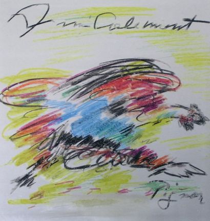 Édouard PIGNON (1905-1993) « Le Coq » Pastel gras sur papier Signé « PIGNON » en...