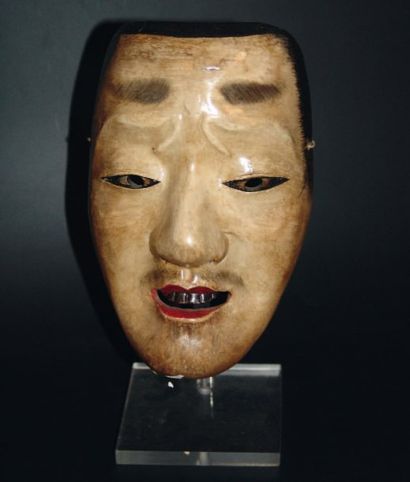 JAPON Masque d'homme. H : 20 cm