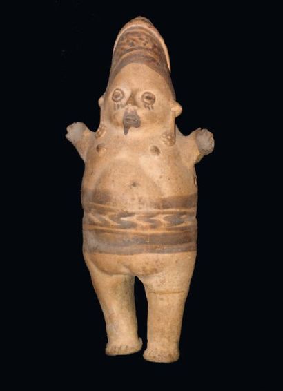 PEROU Culture de Chancay (1100 - 1400 ap. J.C.) Figurine féminine « cuchimilco »...
