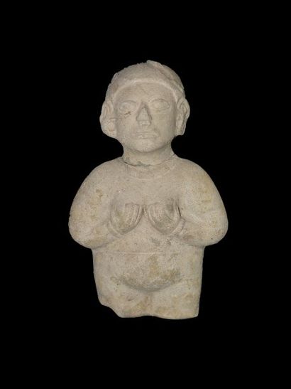 EQUATEUR Culture Tumaco-La Tolita (300 av. - 500 ap. J.C.) Torse de personnage féminin,...