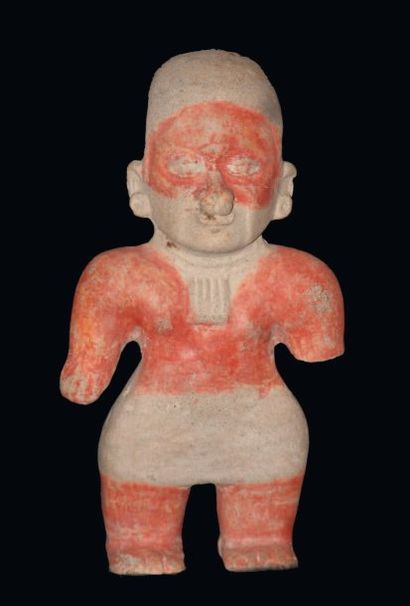 EQUATEUR Culture Tumaco-La Tolita (300 av. - 500 ap. J.C.) Statuette anthropomorphe....