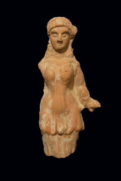 ART GRÉCO-BOUDDHIQUE DU GANDHARA (Ier - Ve siècle) Statuette fragmentaire de déesse-mère....