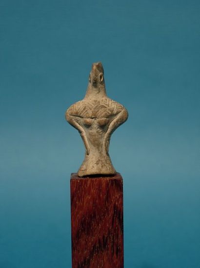 CIVILISATIONS DE L'INDUS - NINDOWARI (2000 av. J.C.) Figurine de déesse-mère. En...
