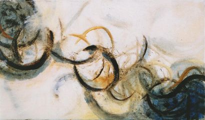 OCTEAU Anne-Pascale Sans titre / Huile sur toile / SMG / 24 x 41 cm