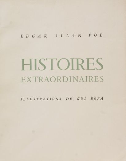 [Bofa] Histoires extraordinaires et Nouvelles histoires extraordinaires. Edgar Allan...