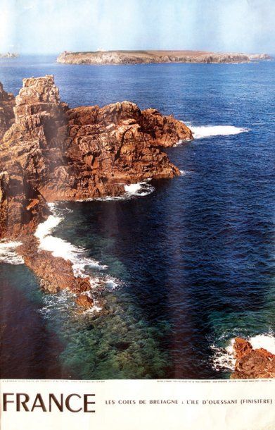 null France Les Côtes de Bretagne: L'Ile d'Ouessant. Draeger Aff. N.E. B.E. B + Plis,...