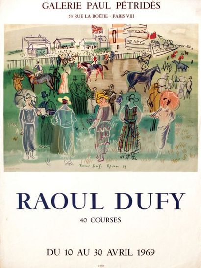 DUFY RAOUL Raoul Dufy - Epson 40 Courses - Galerie Paul Pétridès. Paris 1969 Mourlot...