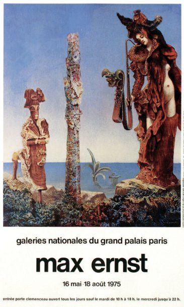 ERNST MAX Max Ernst Galeries Nationales du Grand Palais. Paris. 1975. Serg Ivry Aff....