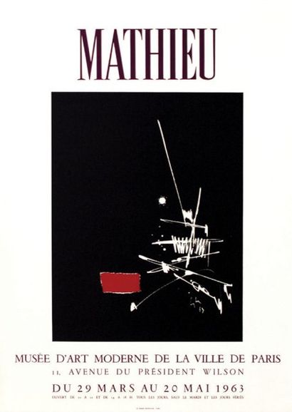 MATHIEU Mathieu Musée d'Art Moderne de la ville de Paris. 1963. Les Presses Artistiques...