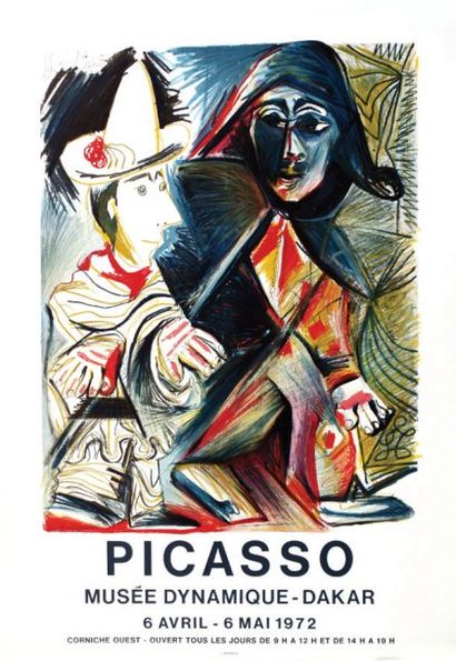 PICASSO PABLO Picasso 1970 Musée dynamique - Dakar. 1972. Mourlot Aff. E. B.E. B...