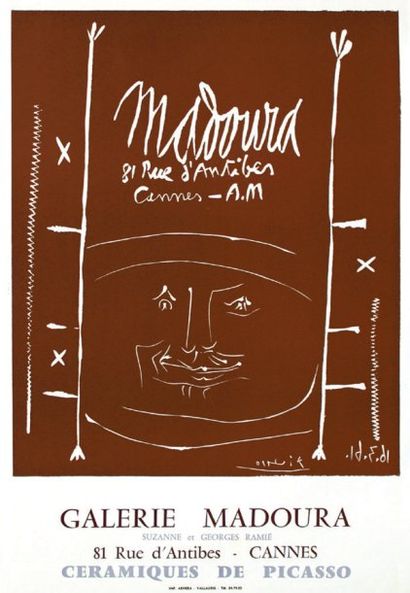 PICASSO PABLO Picasso - Madoura 1961 Céramiques de Picasso. Galerie Madoura - Suzanne...