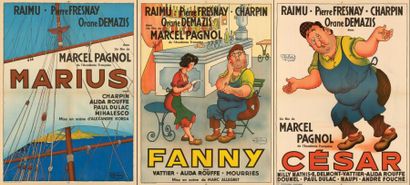 MARIUS, FANNY, CESAR
Marcel PAGNOL
3 affiches...