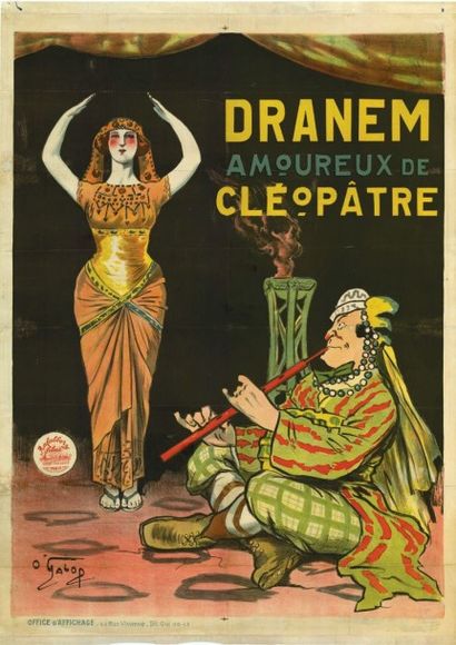 null DRANEM
AMOUREUX DE CLEOPATRE
ZECCA Ferdinand - 1907
Affiche entoilée en bon...