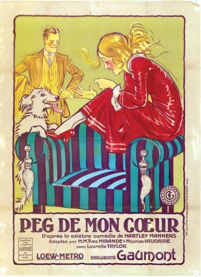 null PEG DE MON COEUR
VIDOR King - 1922
Films Metro distribué par Gaumont.
Entoilage...
