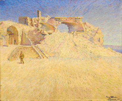 Henry VALENSI (1883-1960) Les Dardanelles
Huile sur toile
Signé, situé et daté 1915...