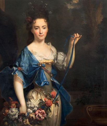 Nicolas de LARGILLIERRE (Paris 1656 - 1746) Portrait présumé de Madame de Harlay
Toile
135...