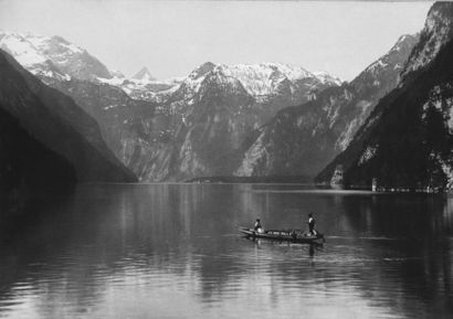 PHOTOGRAPHIE ANCIENNE « Lac au Tyrol » Tirage...
