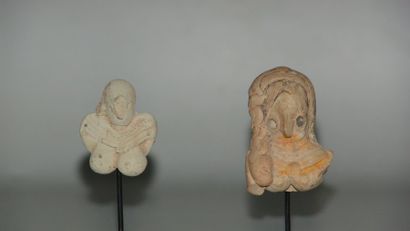 MEHRGARH (3000 av. J.C.) Deux bustes d'idoles...