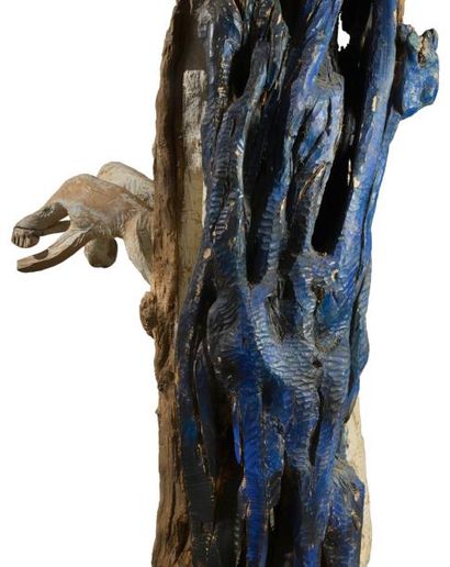 ETIENNE-MARTIN (1913-1995) 
Alléluia, 1983
Bois sculpté et polychromé, racine d’acacia
Pièce...