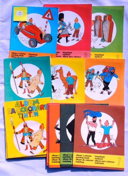 null 16 Albums à colorier Tintin.
Série Casterman 1976, format 17 x 21 cm. N°1 à...
