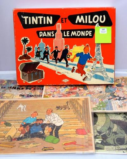 null Jeux Tintin.
«Tintin et Milou dans le Monde» Jeux Noël années 60. Complet. Très...