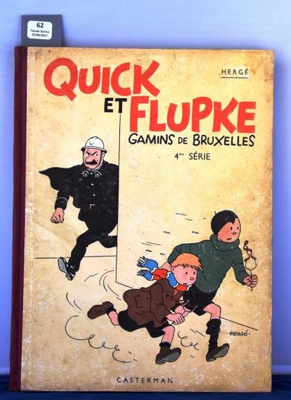 null «Quick et Flupke Gamins de Bruxelles» 4e série.
Casterman 1940. 4e plat A10,...
