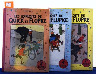 null «Quick et Flupke». 3 volumes.
«3e série» 1954, B10 - «4e série» 1956, B17 -...
