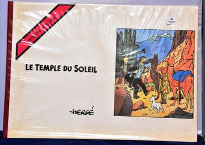null «Le Temple du Soleil» version intégrale.
Un volume cartonné oblong, format 45...