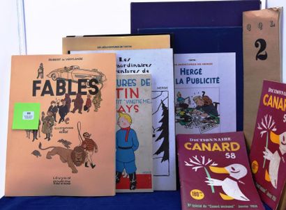 null Lot de 10 volumes divers.
Coffret «Hergé et la Publicité» - portfolio «RG» (Tom...