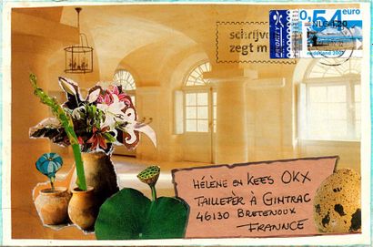 GAERTNER Coco 
Sans titre
Enveloppe Mail-Art décorée sur les deux faces
Collage sur...