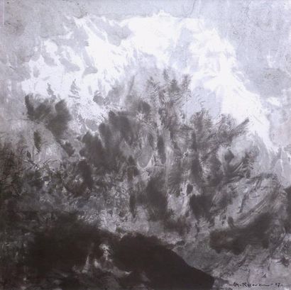 RICOUX André-Marie 
Sans titre
Encre de Chine sur papier
SBD
37,5 x 36,8 cm