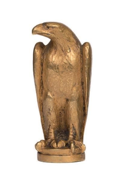null Sceau à cacheter en bronze doré représentant un aigle.
Signé Leroy.
Fin du XIXe...