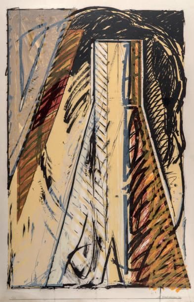 Gérard TITUS-CARMEL, né en 1942 Composition abstraite, 1987
Lithographie en couleur...