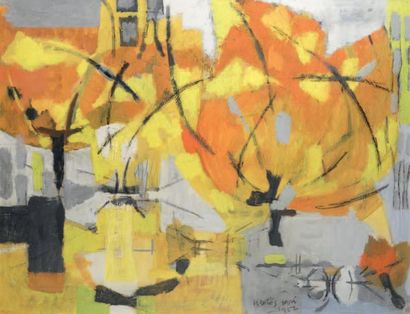 Sigismond KOLOS VARY (1899-1983) Composition abstraite, 1952
Peinture et gouache...