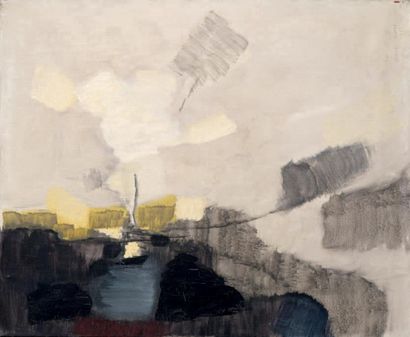 Sigismond KOLOS VARY (1899-1983) Composition abstraite, 1955
Huile sur toile, signée...
