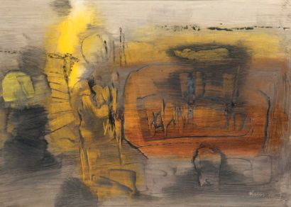 Sigismond KOLOS VARY (1899-1983) Composition abstraite, 1964
Peinture sur papier,...