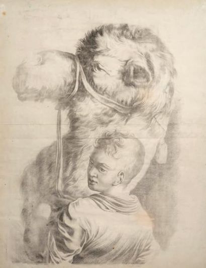 Ecole ORIENTALE, début XIXème siècle Chamelier et son chameau
Dessin
70 x 51 cm (tâches...