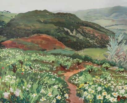 Charles BROUTY (1897-1984) Montagne Djudjura
Aquarelle, signée en bas à droite
40...
