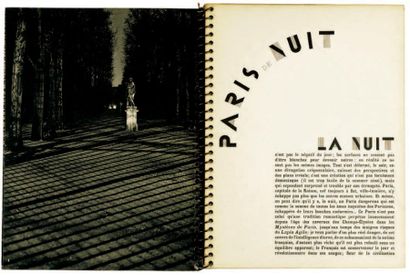 Brassaï PARIS LA NUIT Textes de Paul MORAND. Arts et Métiers
Graphiques, Paris. 1ère...