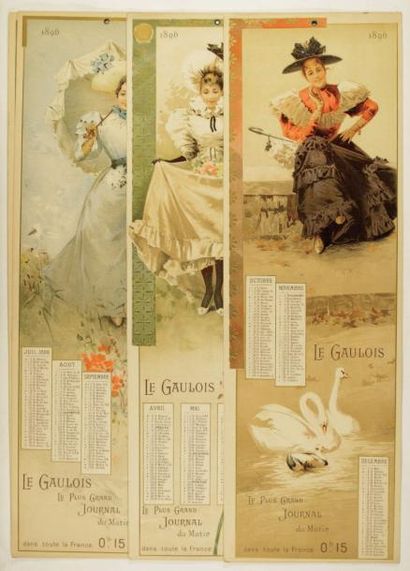 null CALENDRIERS GRANDS FORMATS 1867-1896
Le GAULOIS 1896, Le Journal des Demoiselle...